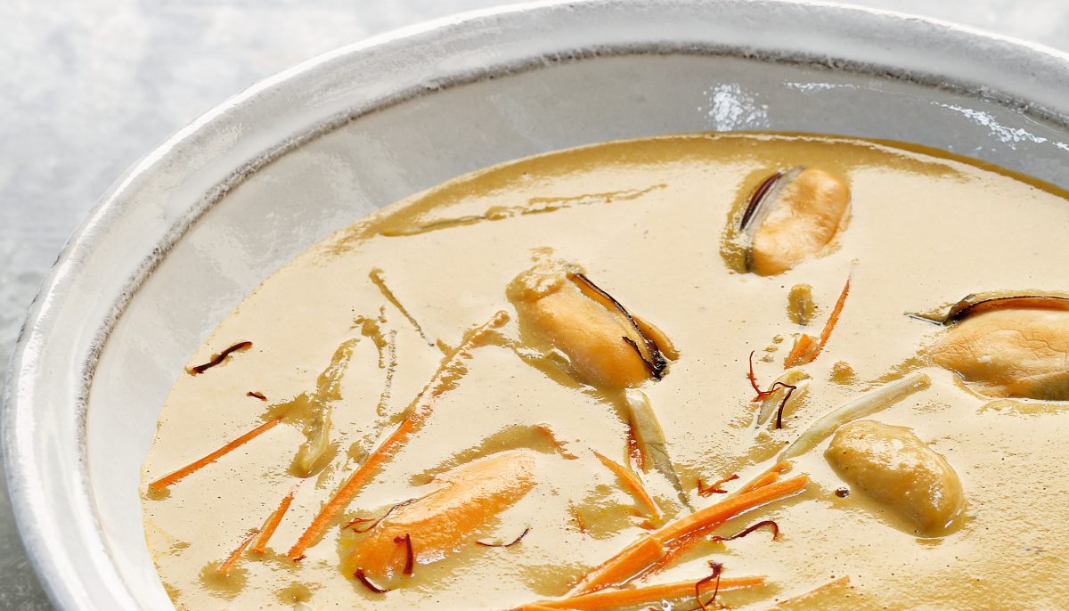 Soupe de moules au safran - Assiettes Gourmandes