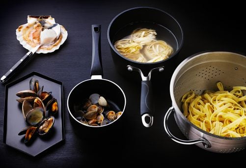 Recette pâtes aux moules et au pistou - Marie Claire