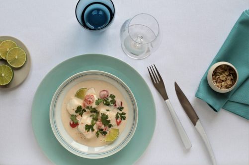 Poisson Blanc Au Lait De Coco Et Citron Vert