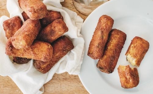 Recette De Beignets De Polenta Au Magret De Canard Fume Par Julien