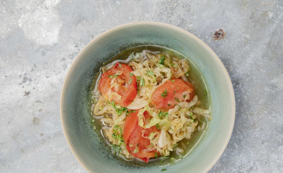 recette de chou à la tomate