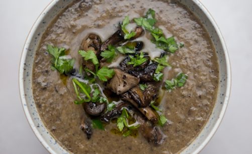 Recette du discount velouté aux champignons