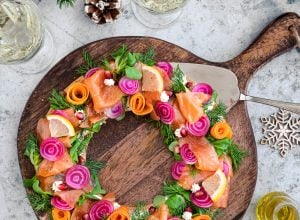 recette de couronne de saumon fumé