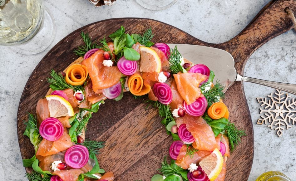 recette de couronne de saumon fumé